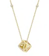 Boodles Yellow Gold And Diamond Be You Cube Pendant Necklace In Gold