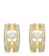 Boodles Yellow Gold And Diamond National Gallery Perspective Earrings In Gold