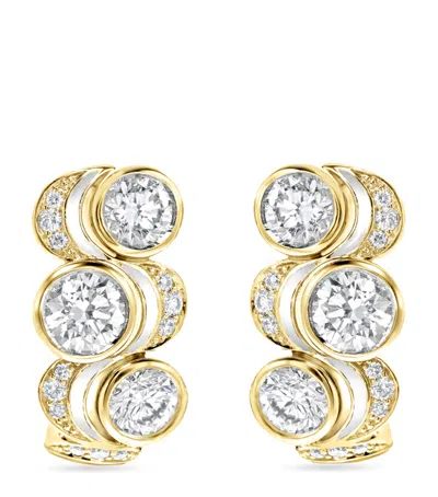 Boodles Yellow Gold And Diamond Over The Moon Earrings