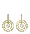 Boodles Yellow Gold And Diamond Roulette Double-hoop Earrings In Gold