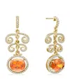 Boodles Yellow Gold, Diamond And Garnet A Family Journey Vienna Earrings In Gold