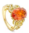BOODLES YELLOW GOLD, DIAMOND AND GARNET A FAMILY JOURNEY VIENNA RING