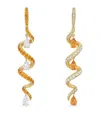 Boodles Yellow Gold, Diamond And Garnet Gazelle Inside Africa Earrings