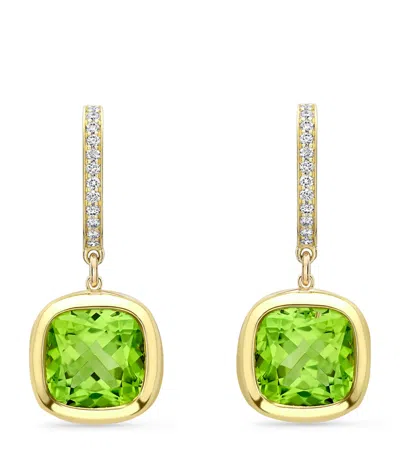 Boodles Yellow Gold, Diamond And Peridot Dolce Vita Earrings