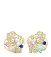 BOODLES YELLOW GOLD, DIAMOND AND SAPPHIRE A FAMILY JOURNEY BARCELONA EARRINGS