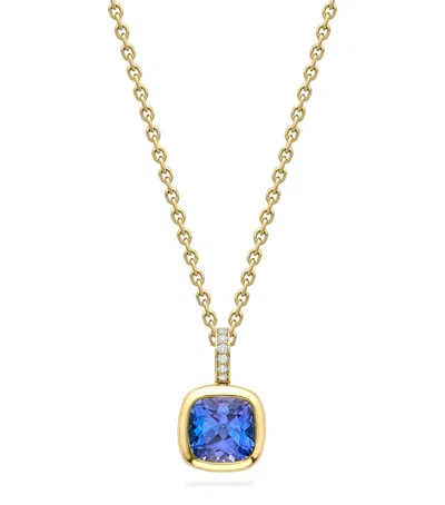 Boodles Yellow Gold, Diamond And Tanzanite Dolce Vita Pendant