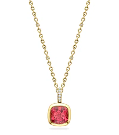 Boodles Yellow Gold, Diamond And Tourmaline Dolce Vita Pendant