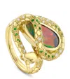 Boodles Yellow Gold, Diamond, Opal And Tsavorite Green Mamba Inside Africa Ring