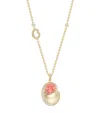 Boodles Yellow Gold, Diamond, Pink Tourmaline And Moonstone Motherhood Necklace In Gold