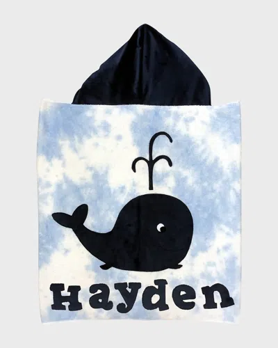 Boogie Baby Boy's Whale Towel, Personalized In Multi