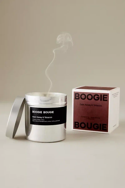 Boogie Bougie Dark Honey & Tobacco Metal Candle In Purple
