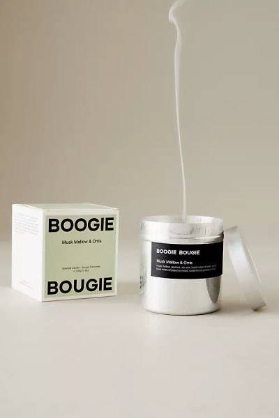 Boogie Bougie Musk Mallow & Orris Metal Candle In Metallic