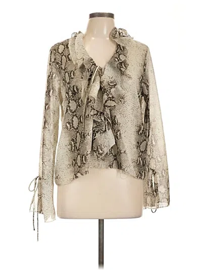 Boohoo 3/4 Sleeve Blouse In White