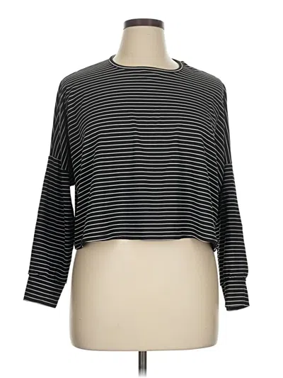 Pre-owned Boohoo 3/4 Sleeve T-shirt In Black