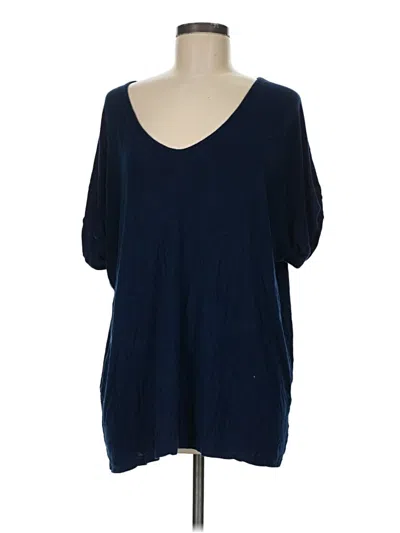 Pre-owned Boohoo 3/4 Sleeve T-shirt In Blue