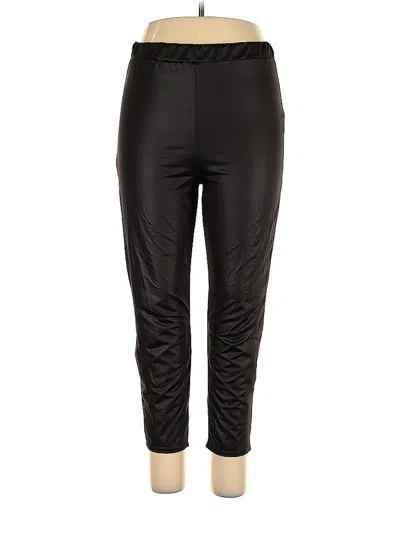 Pre-owned Boohoo Active Pants In Black