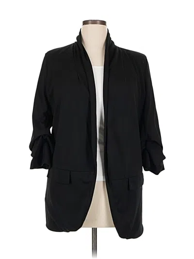 Pre-owned Boohoo Blazer Jacket In Black