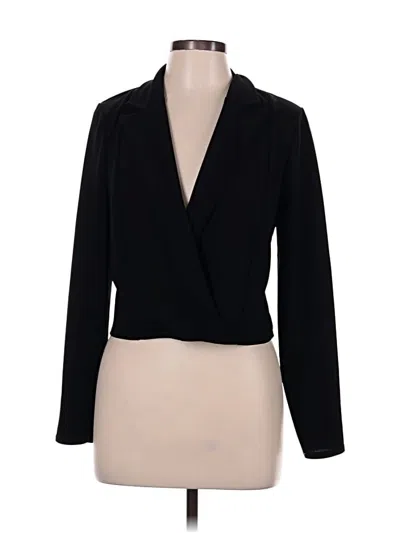 Pre-owned Boohoo Blazer Jacket In Black