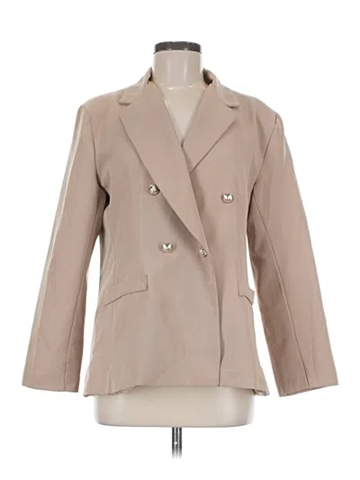 Pre-owned Boohoo Blazer Jacket In Brown