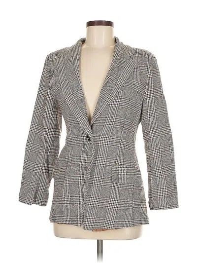 Pre-owned Boohoo Blazer Jacket In Gray