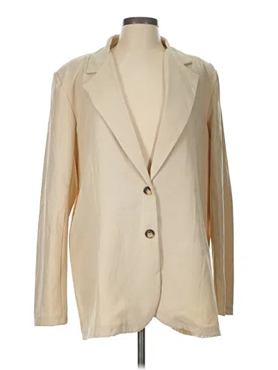 Pre-owned Boohoo Blazer Jacket In Ivory