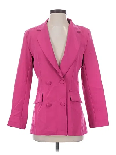 Pre-owned Boohoo Blazer Jacket In Pink