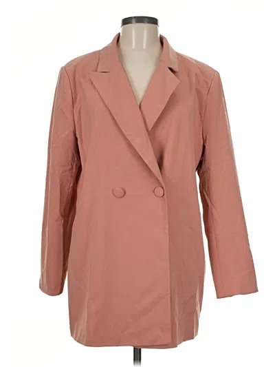 Pre-owned Boohoo Blazer Jacket In Pink