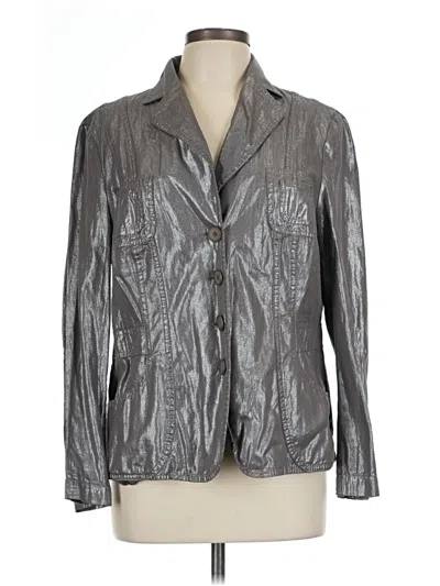 Pre-owned Boohoo Blazer Jacket In Silver