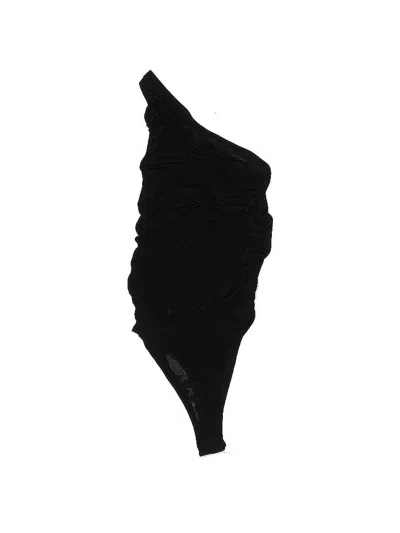 Pre-owned Boohoo Bodysuit In Black