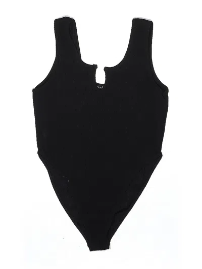 Pre-owned Boohoo Bodysuit In Black