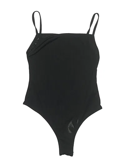 Pre-owned Boohoo Bodysuit In Black