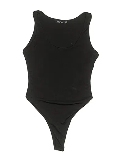 Pre-owned Boohoo Bodysuit In Black