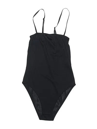 Pre-owned Boohoo Bodysuit In Black