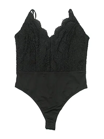 Pre-owned Boohoo Bodysuit In Black