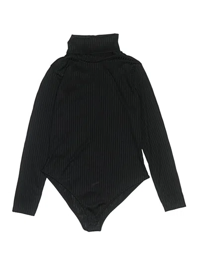 Pre-owned Boohoo Bodysuit In Black