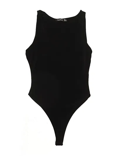 Pre-owned Boohoo Bodysuit In Black