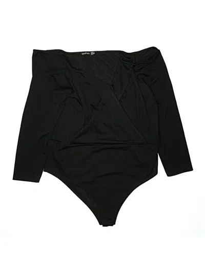 Pre-owned Boohoo Bodysuit In Black