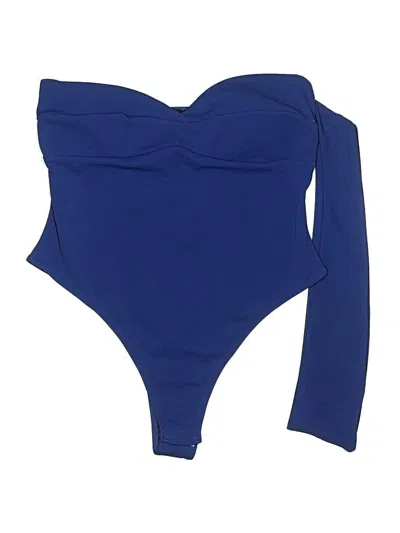 Pre-owned Boohoo Bodysuit In Blue