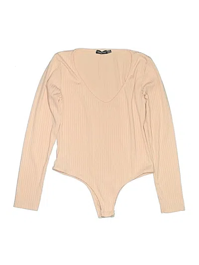 Pre-owned Boohoo Bodysuit In Brown