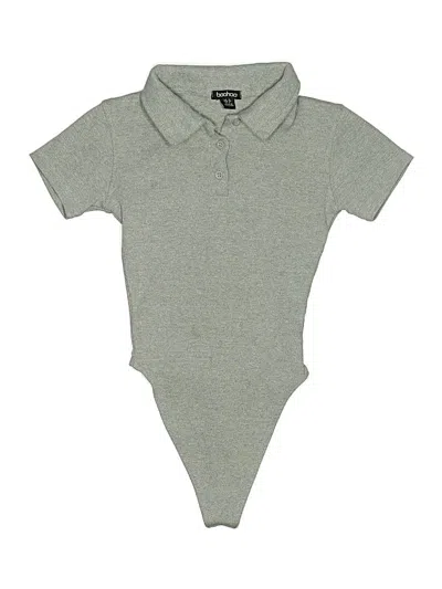 Pre-owned Boohoo Bodysuit In Gray