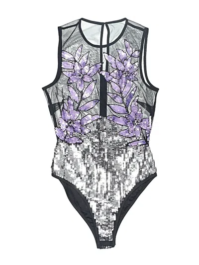 Pre-owned Boohoo Bodysuit In Purple