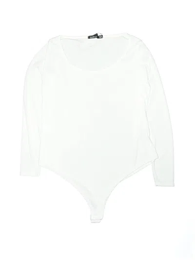 Boohoo Bodysuit In White
