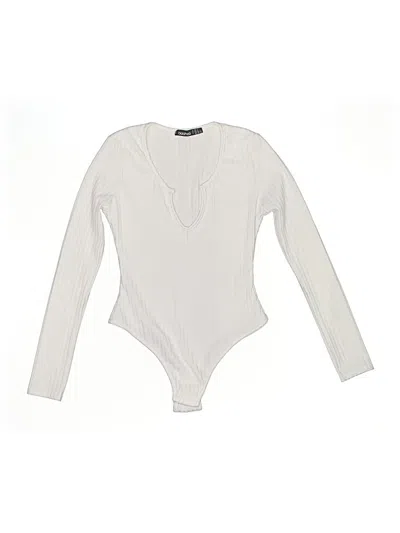 Pre-owned Boohoo Bodysuit In White