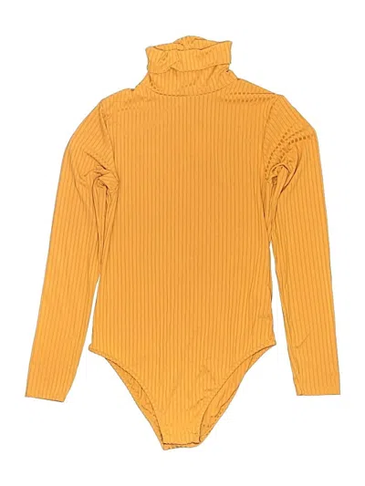 Pre-owned Boohoo Bodysuit In Yellow