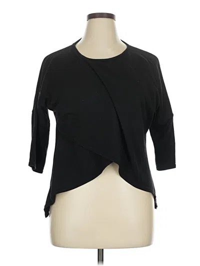 Pre-owned Boohoo Cardigan Sweater In Black