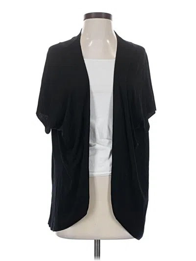 Pre-owned Boohoo Cardigan Sweater In Black
