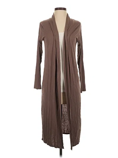 Pre-owned Boohoo Cardigan Sweater In Brown