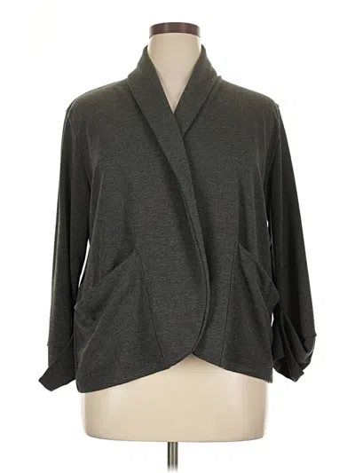 Pre-owned Boohoo Cardigan Sweater In Gray