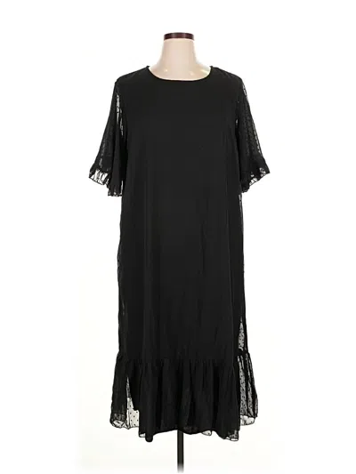Pre-owned Boohoo Casual Dress In Black