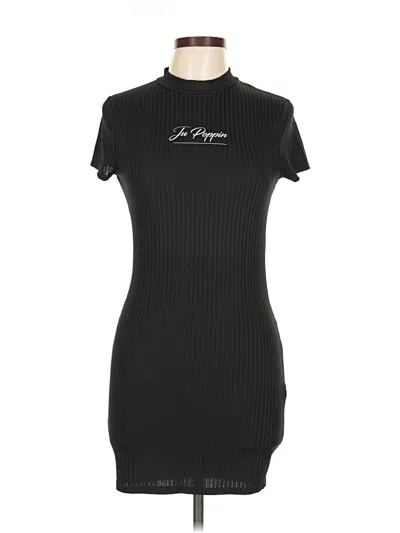 Pre-owned Boohoo Casual Dress In Black